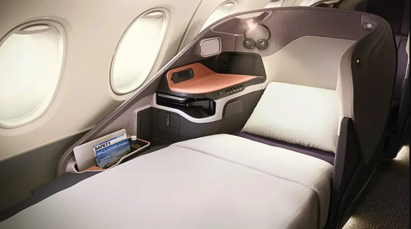 Singapore Airlines a380 BizClass seat